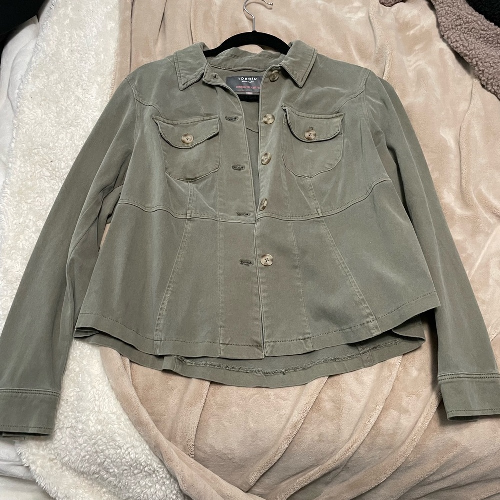 Torrid Peplum Utility Jacket